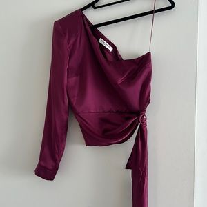 Amanda Uprichard one shoulder top